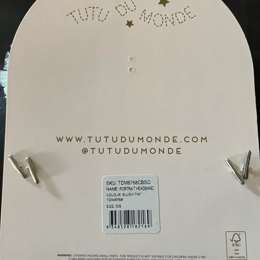 Tutu Du Monde Cream Floral Headband